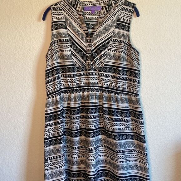 Jolie western dress Boho aztec tribal tank button up 8 women geometric - Picture 5 of 10